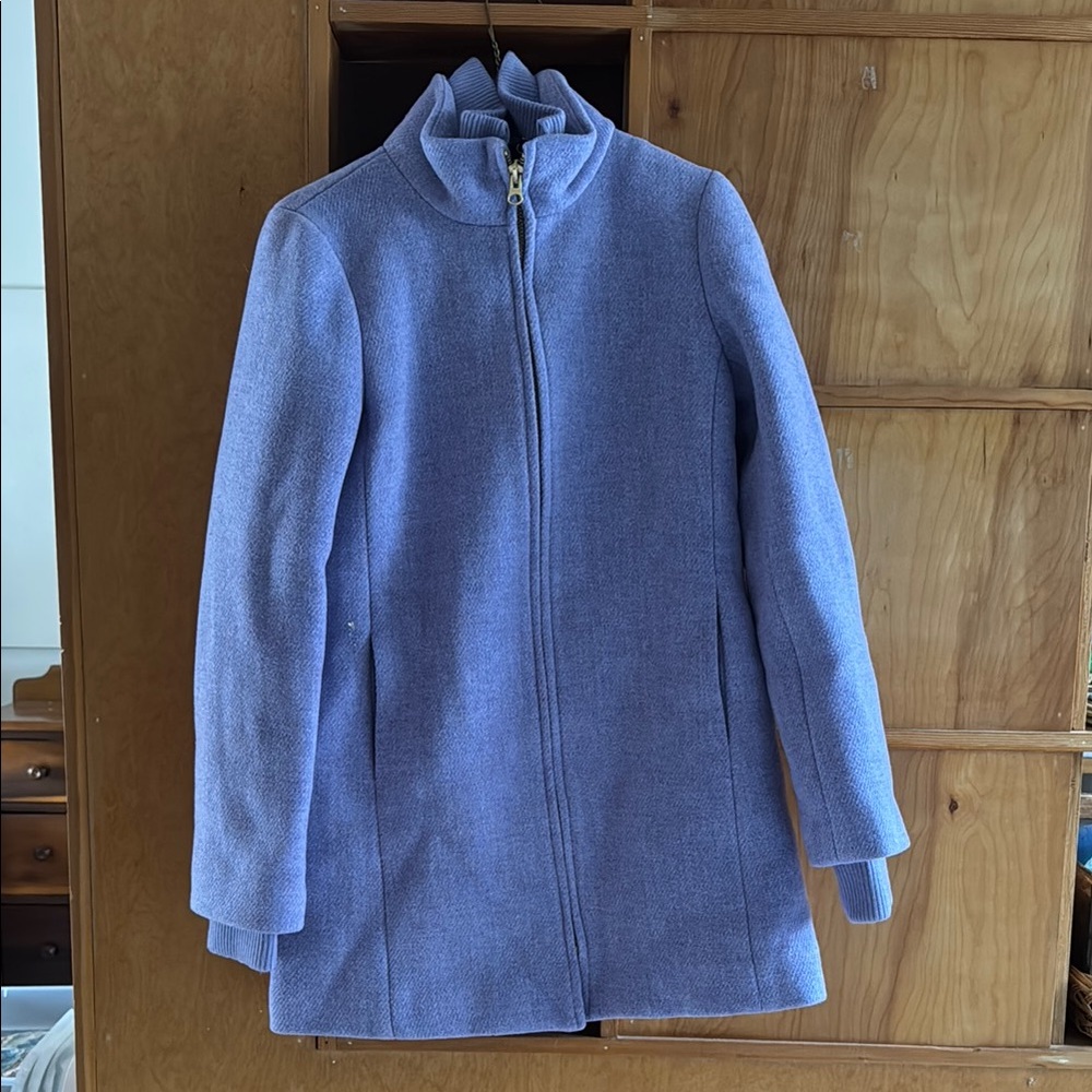J.Crew Stadium Coat in beautiful lavender color